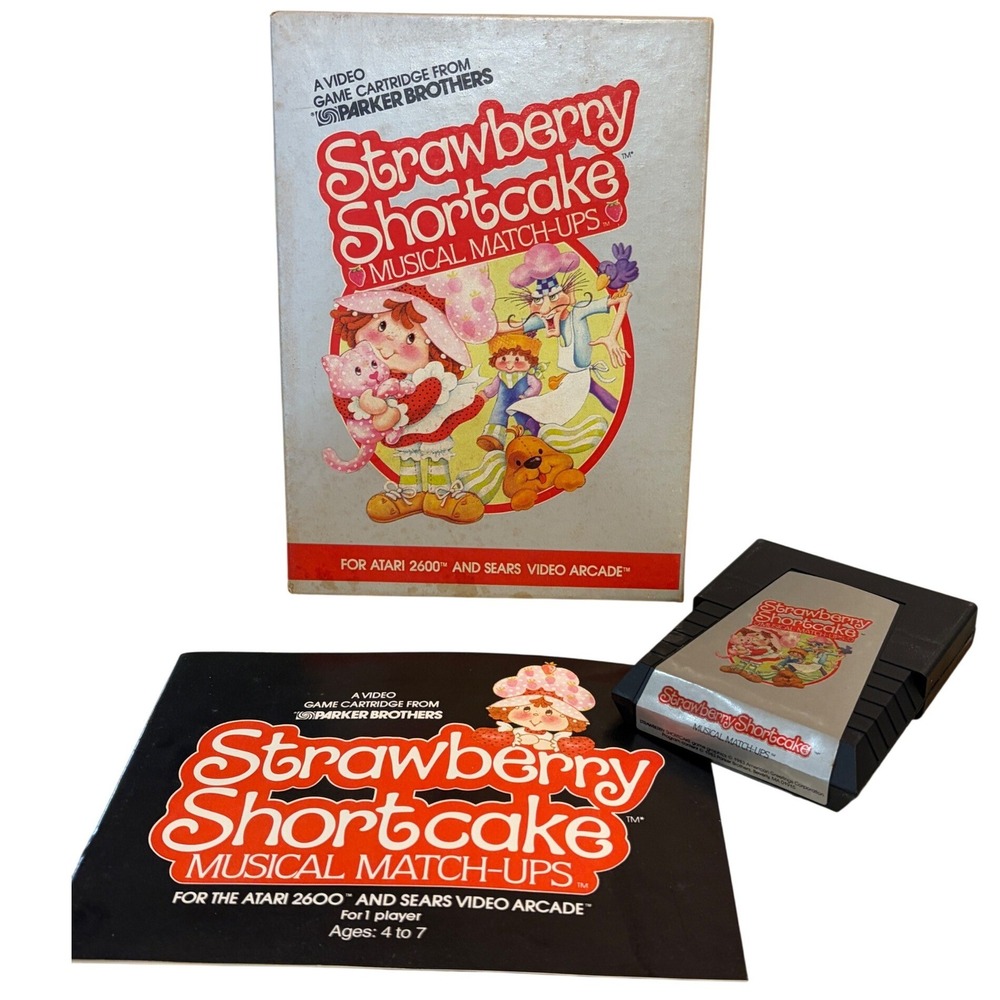 Strawberry Shortcake Musical Match-Ups Atari 2600 Parker Brothers 1983 Boxed